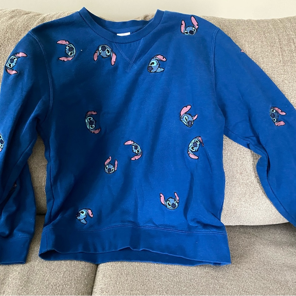 Disney Stitch Embroidered Sweatshirt